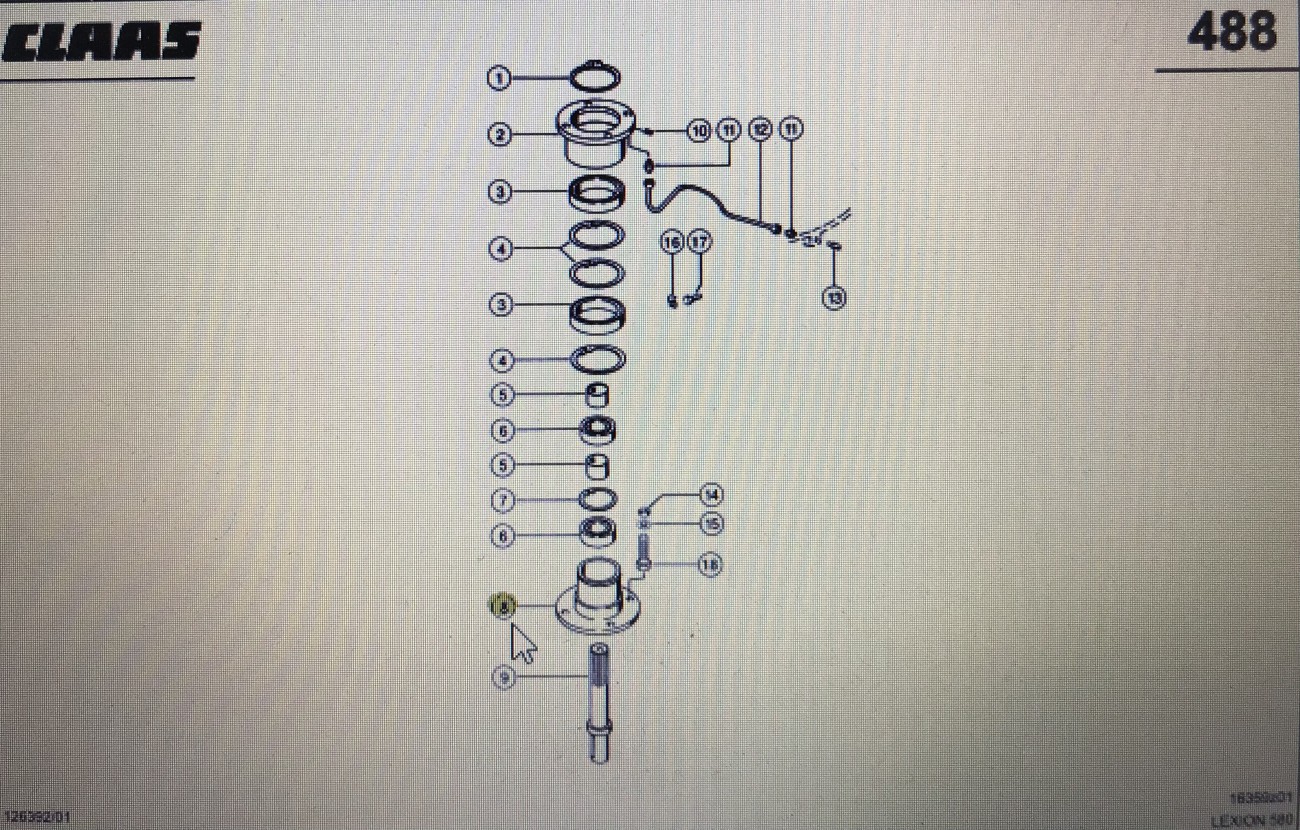 CLAAS 00 0797 982 1/Claas obudowa/Claas Lexion 580