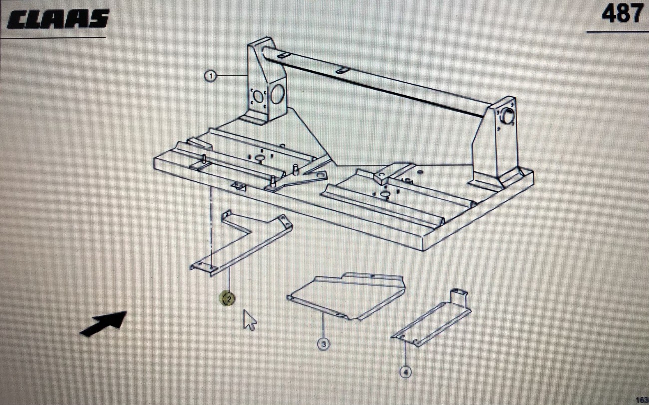 CLAAS 00 0797 997 0/Claas poszycie ochronne/Claas Lexion 580
