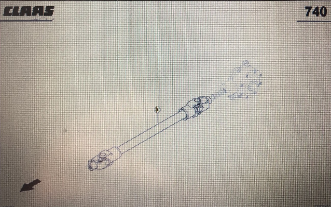 CLAAS 00 0855 872 1/Claas wałek przegubowy/Claas Quadrant 2200 Advantage