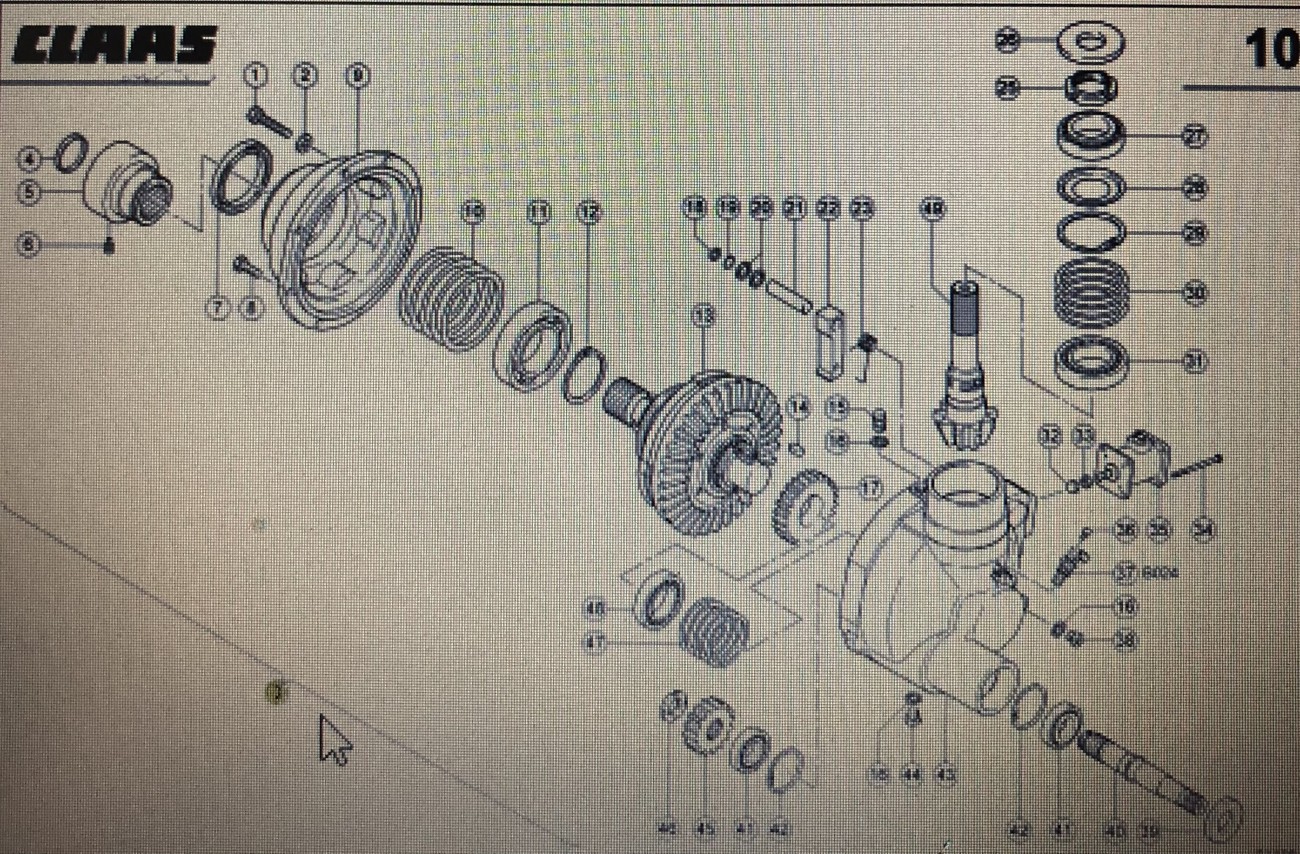 CLAAS 00 0855 899 1/00 0856 291 1/Claas przekładnia rotora/Claas Quadrant 2200 Advantage