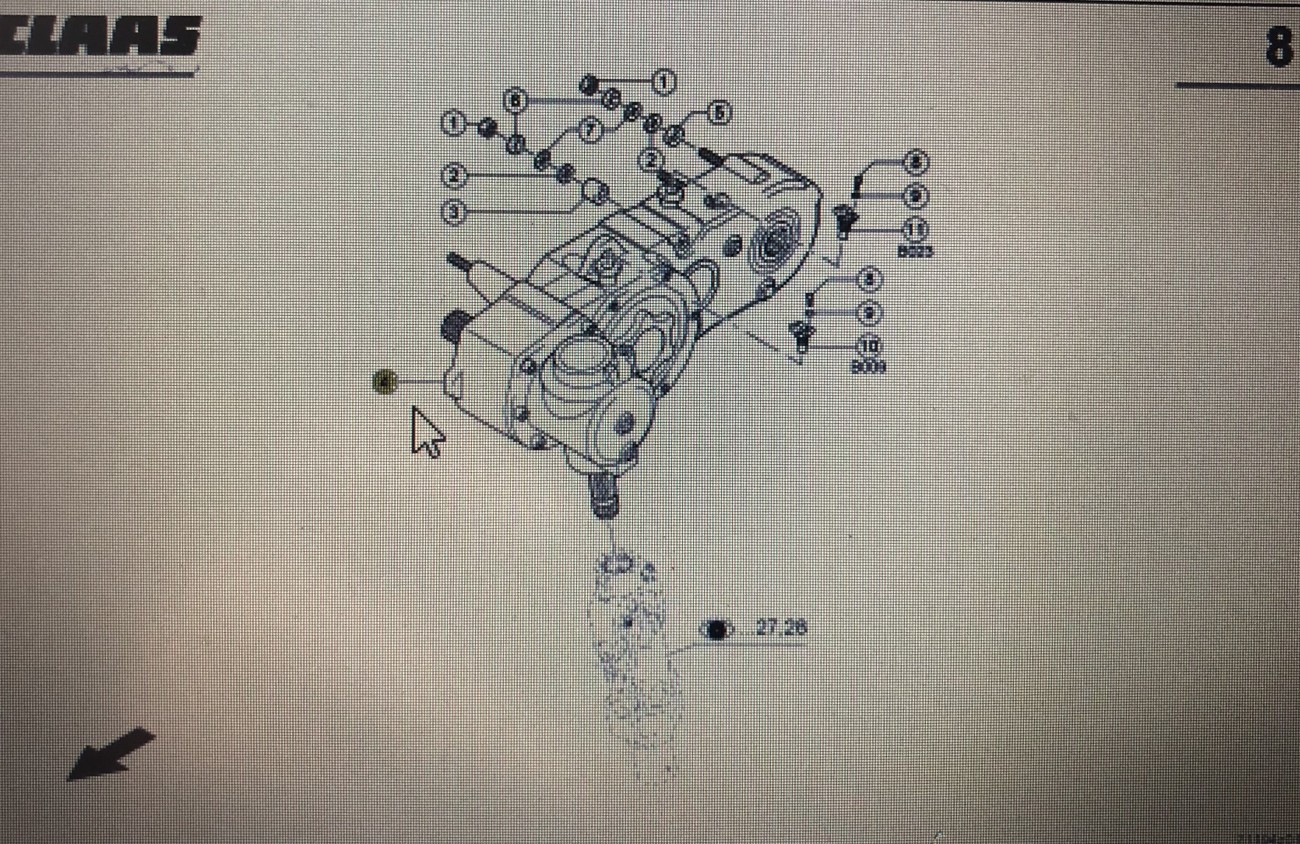 CLAAS 00 0863 860 0/00 0855 314 0/Claas przekładnia rozdzielająca/Claas Quadrant 2200 Advantage