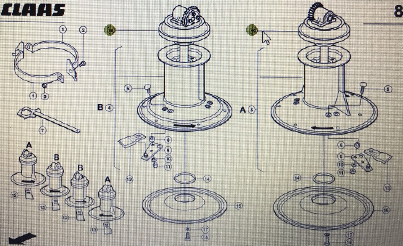 CLAAS 00 0922 289 0/CLAAS Corto główna oś montaźowa