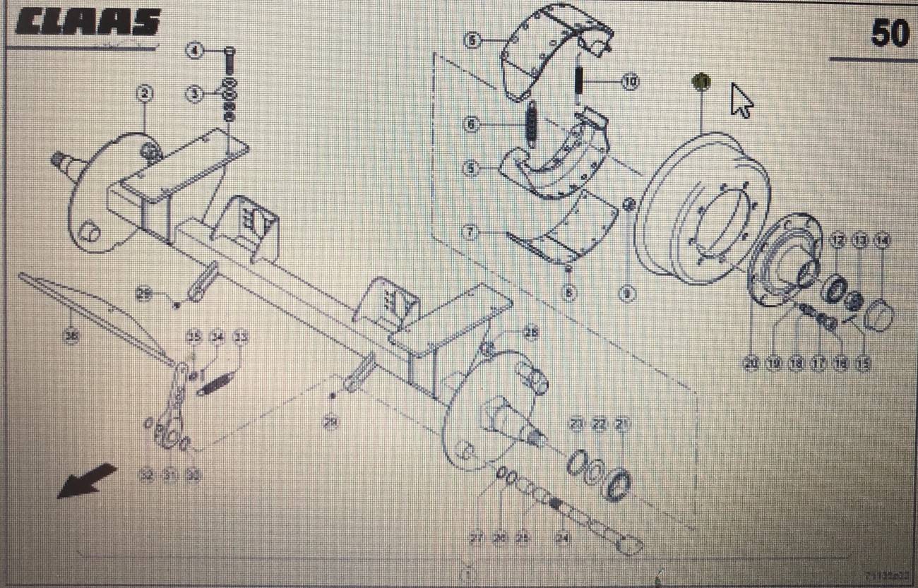 CLAAS 00 0935 996 0/Claas bęben hamulcowy/Claas Quadrant 2200 Advantage