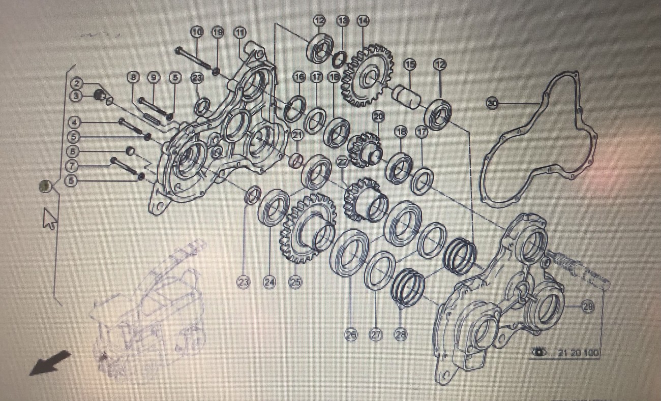 CLAAS 00 0987 434 1/Claas-przekladnia walców/Claas Jaguar 880-830 900-830 880-860