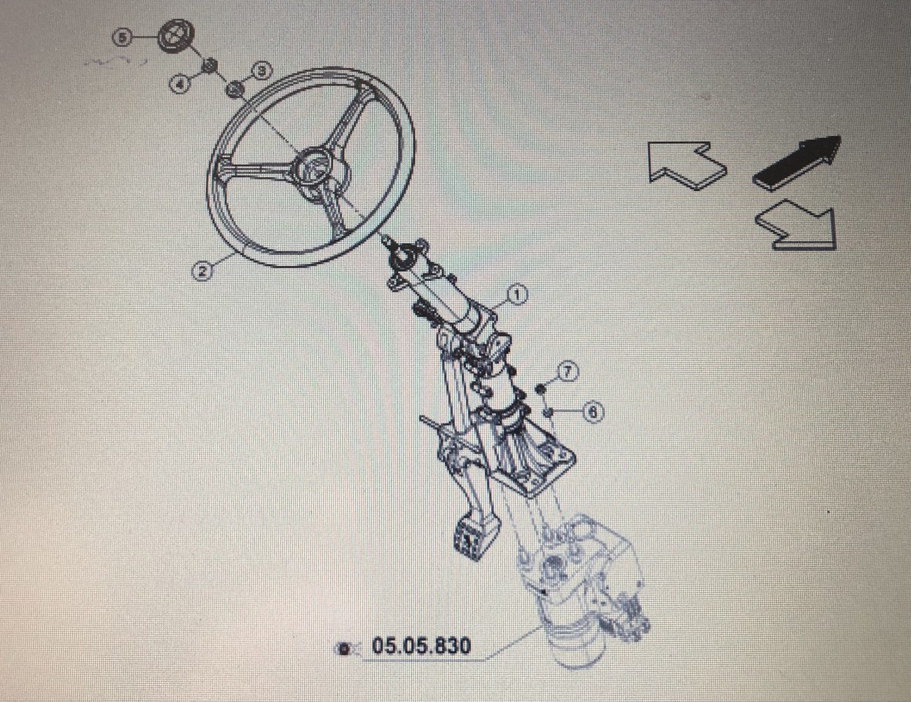 CLAAS 00 1128 473 2/00 2622 325 0/Claas kolumna kierownicy/Claas Arion 640 600 500