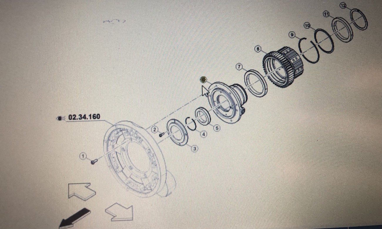 CLAAS 00 1134 323 0/ Claas obudowa łoźyska przekładni/Claas Arion 640 600 460-430 Axion 850-810 800