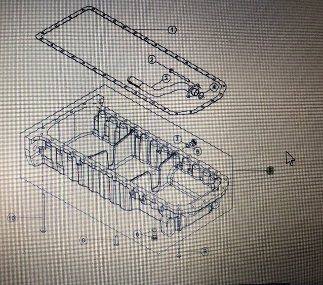 CLAAS 00 1146 458 0/Claas Arion miska olejowa/Claas Arion 640 600