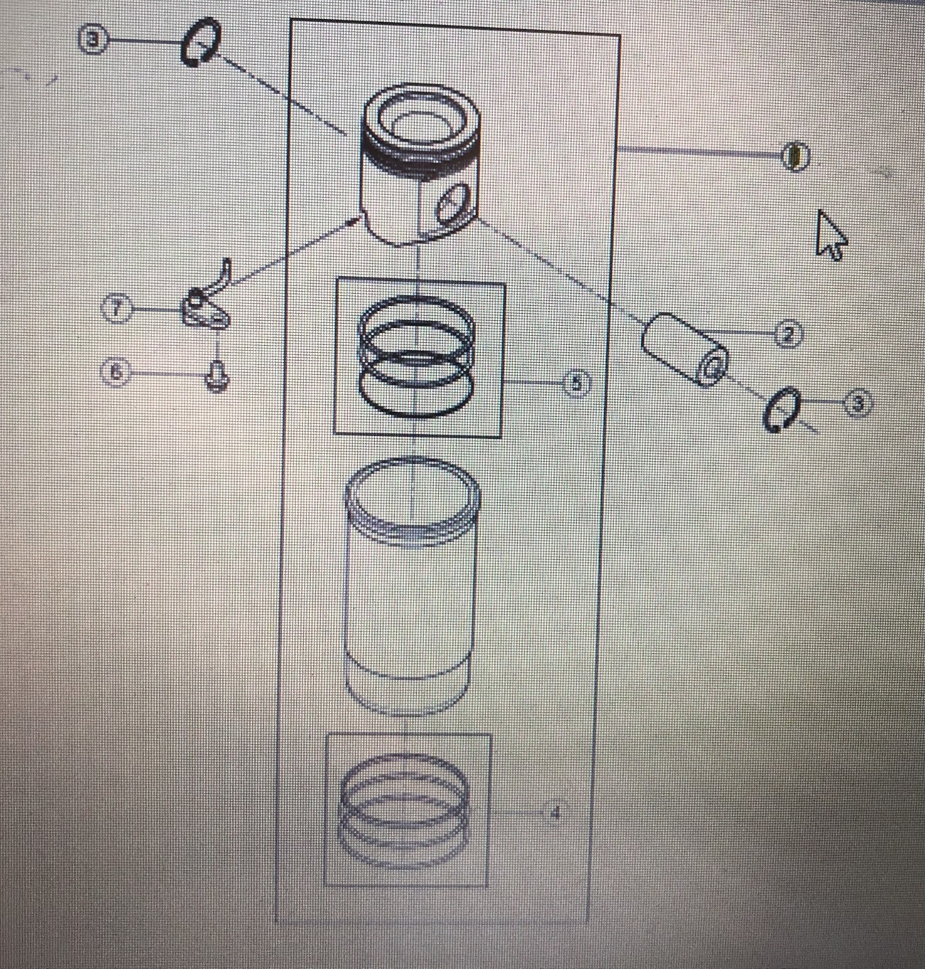 CLAAS 00 1146 459 0/Claas tuleja cylindra-tłok/Claas Arion 640 600 Hexashift 600 CMatic