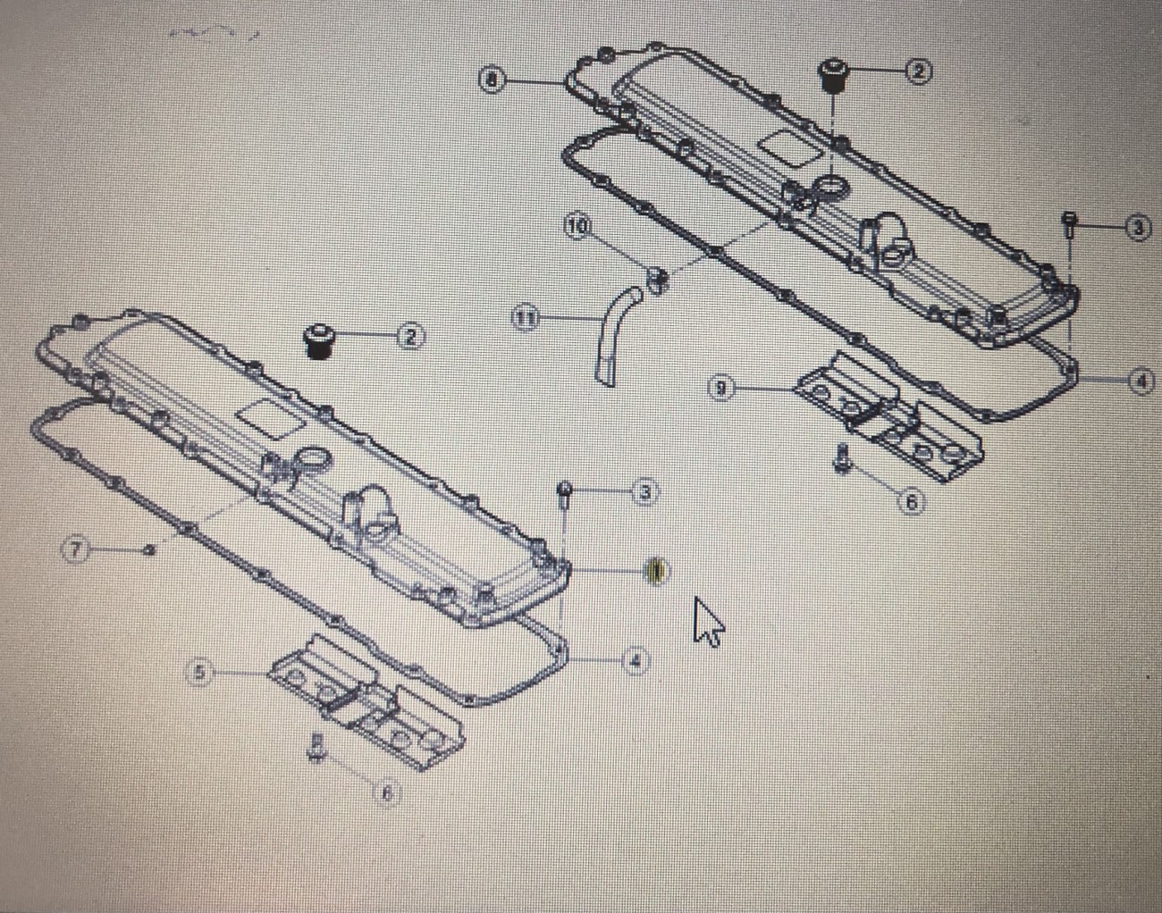 CLAAS 00 1146 477 0/Claas pokrywa głowicy cylindra/Claas Arion 640 600