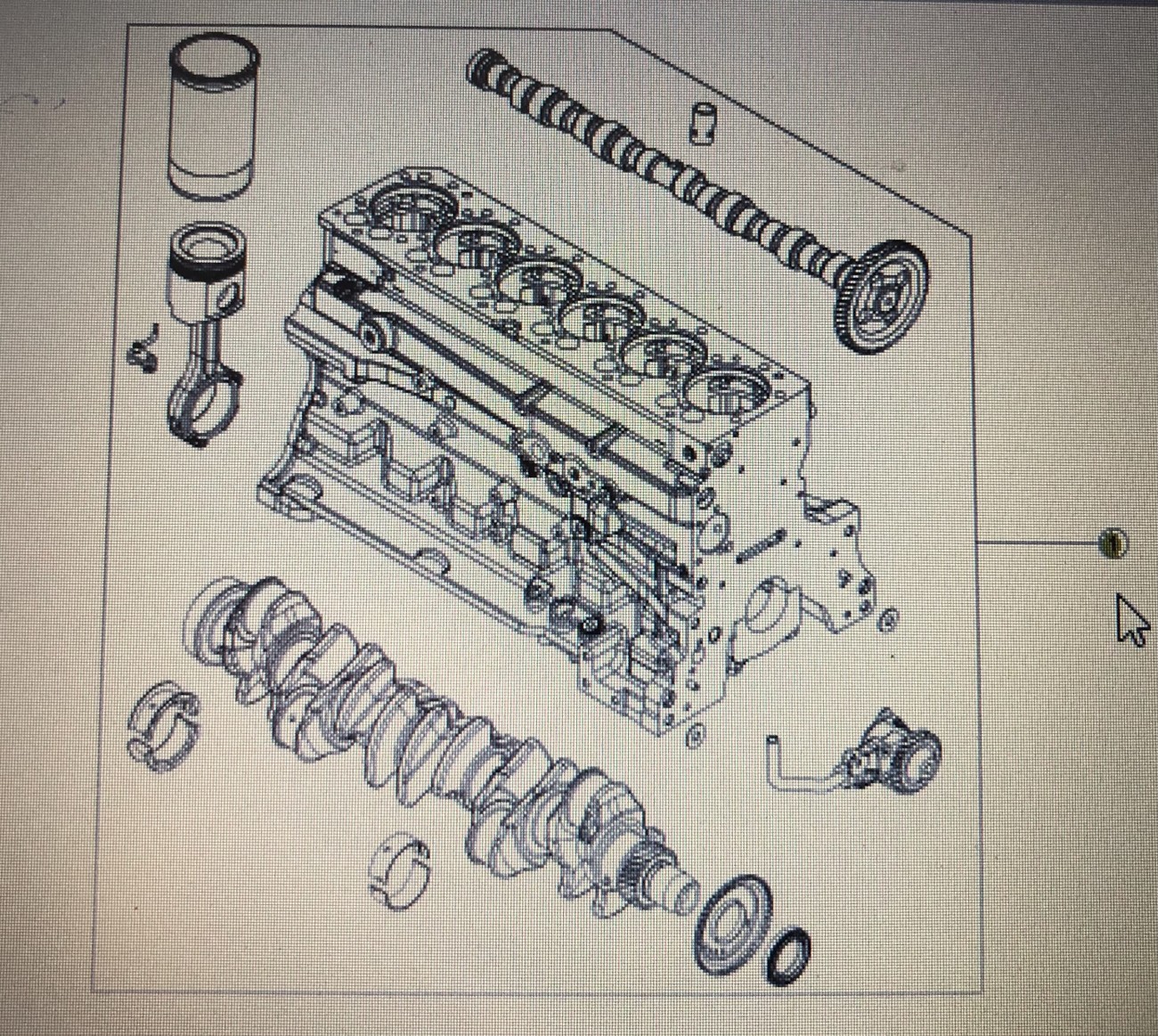 CLAAS 00 1147 777 0/Claas Arion 640 blok silnika/korbowody-CZĘŚCI