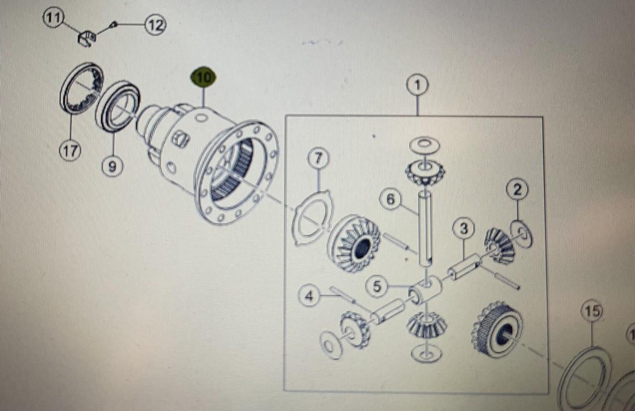 CLAAS 00 1156 065 0/Claas-obudowa mechanizmu róźnicowego/Claas Axion 870-810 stage 4