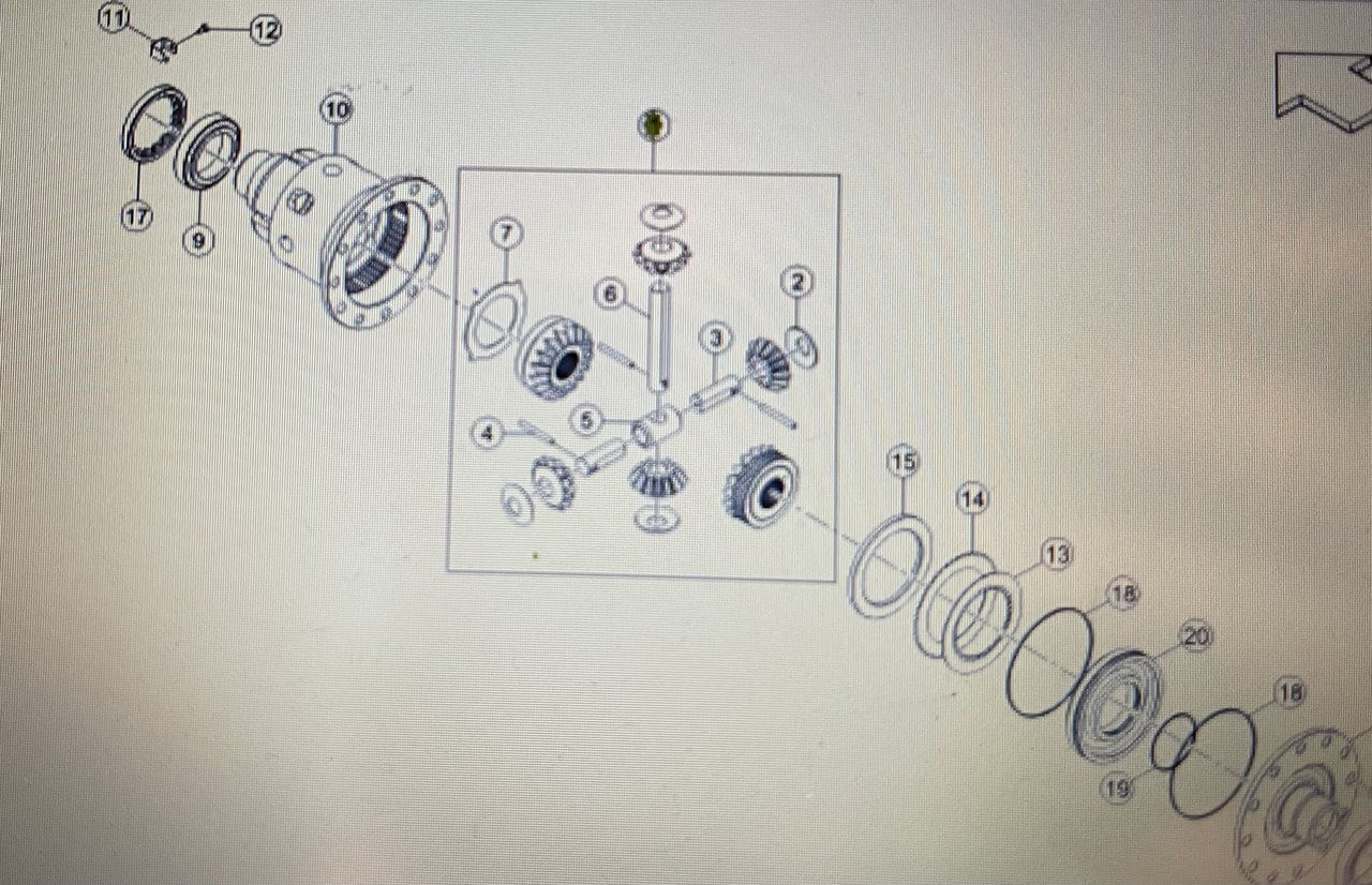 CLAAS 00 1156 104 0/Claas-mechanizm róźnicowy/Claas Axion 870-810 stage 4
