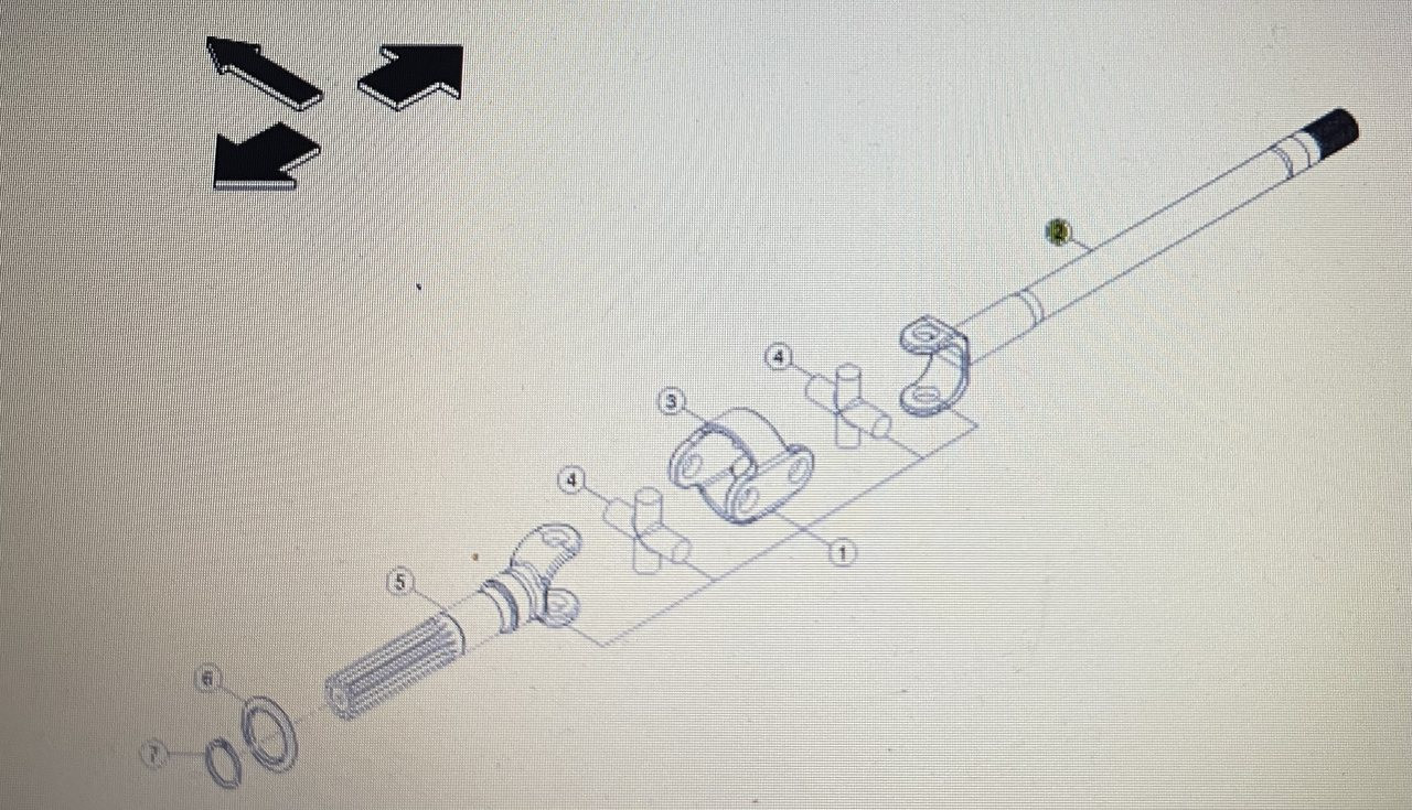 CLAAS 00 1156 110 0/Claas-półoś/Claas Axion 870-810 stage 4