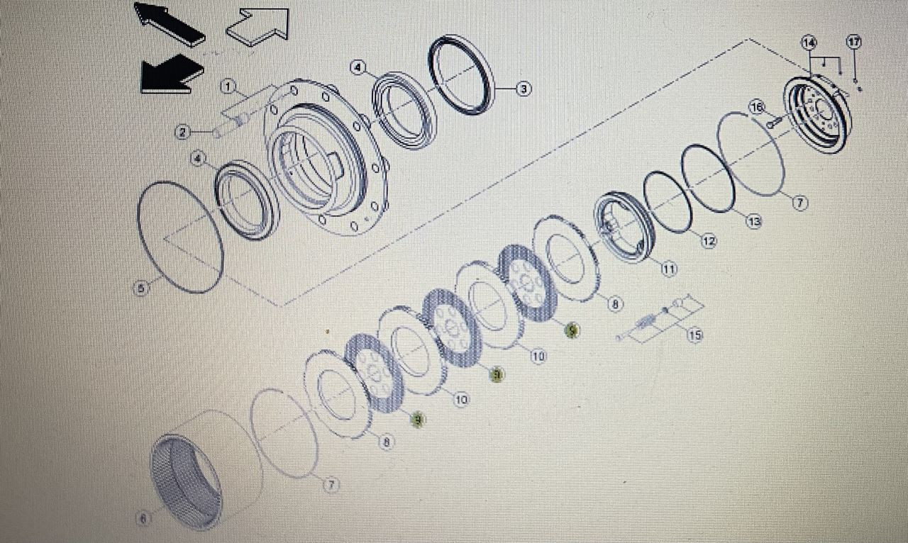 CLAAS 00 1158 116 0/Claas tarcza hamulcowa/Claas Axion 870-810 stage 4