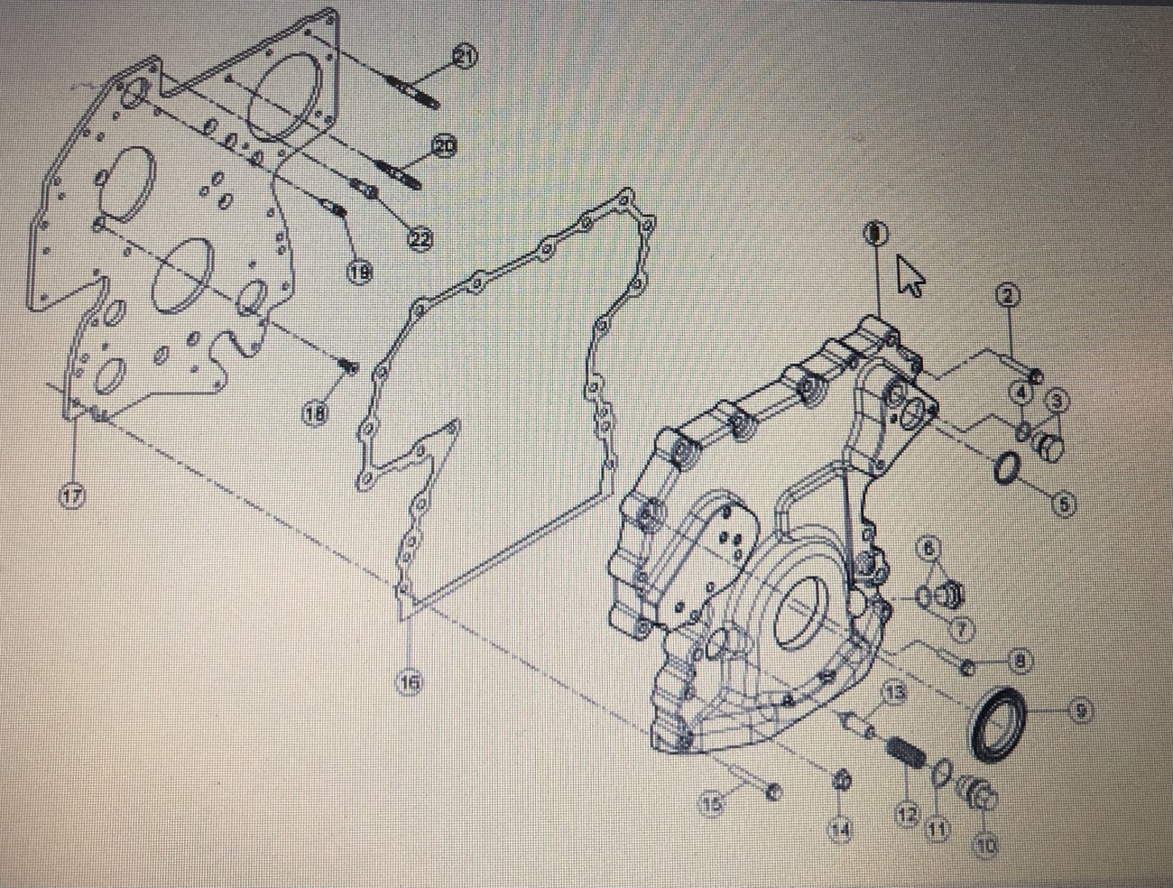 CLAAS 00 1160 738 0/Obudowa rozdzielacza/Claas Arion 640 600 500