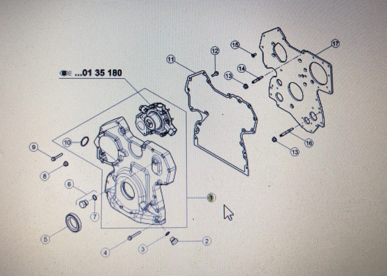 CLAAS 00 1162 415 0/Claas skrzynia korbowa/Claas Arion 510 Hexa 540-510 640-610 Axion 840-810 C