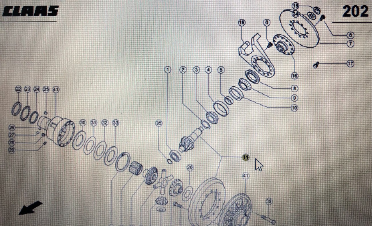 CLAAS 00 580 888 0/Claas komplet kół stoźkowych/Claas Xerion 3300 3800