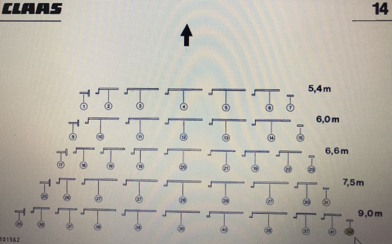 CLAAS 00 626 057 1/CLAAS V900-V700 wałek przestawny