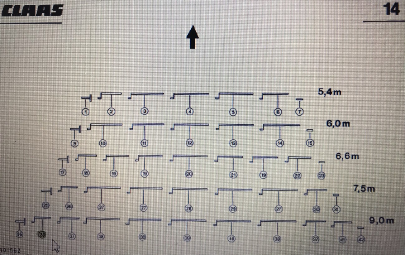 CLAAS 00 632 852 0/CLAAS V900-V700 wałek sterujący lewy