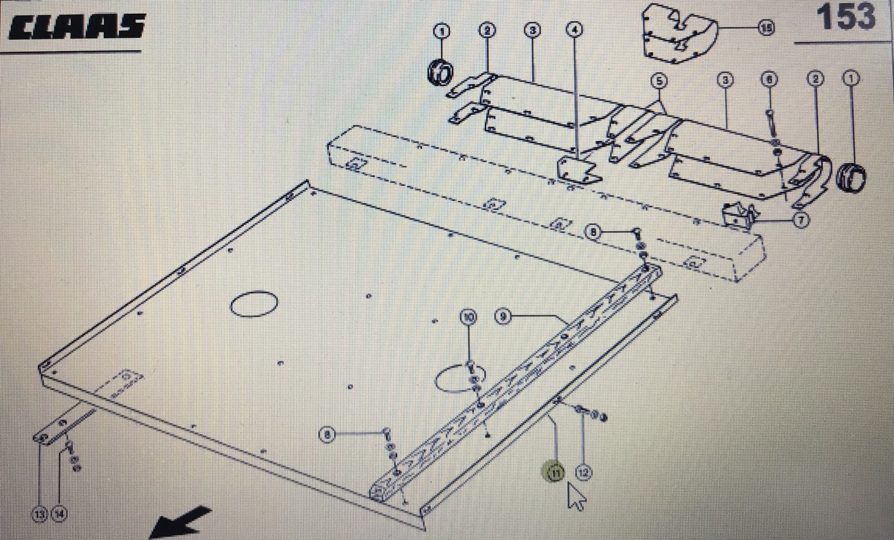 CLAAS 00 765 969 1/Claas Lexion podstawa pośrednia