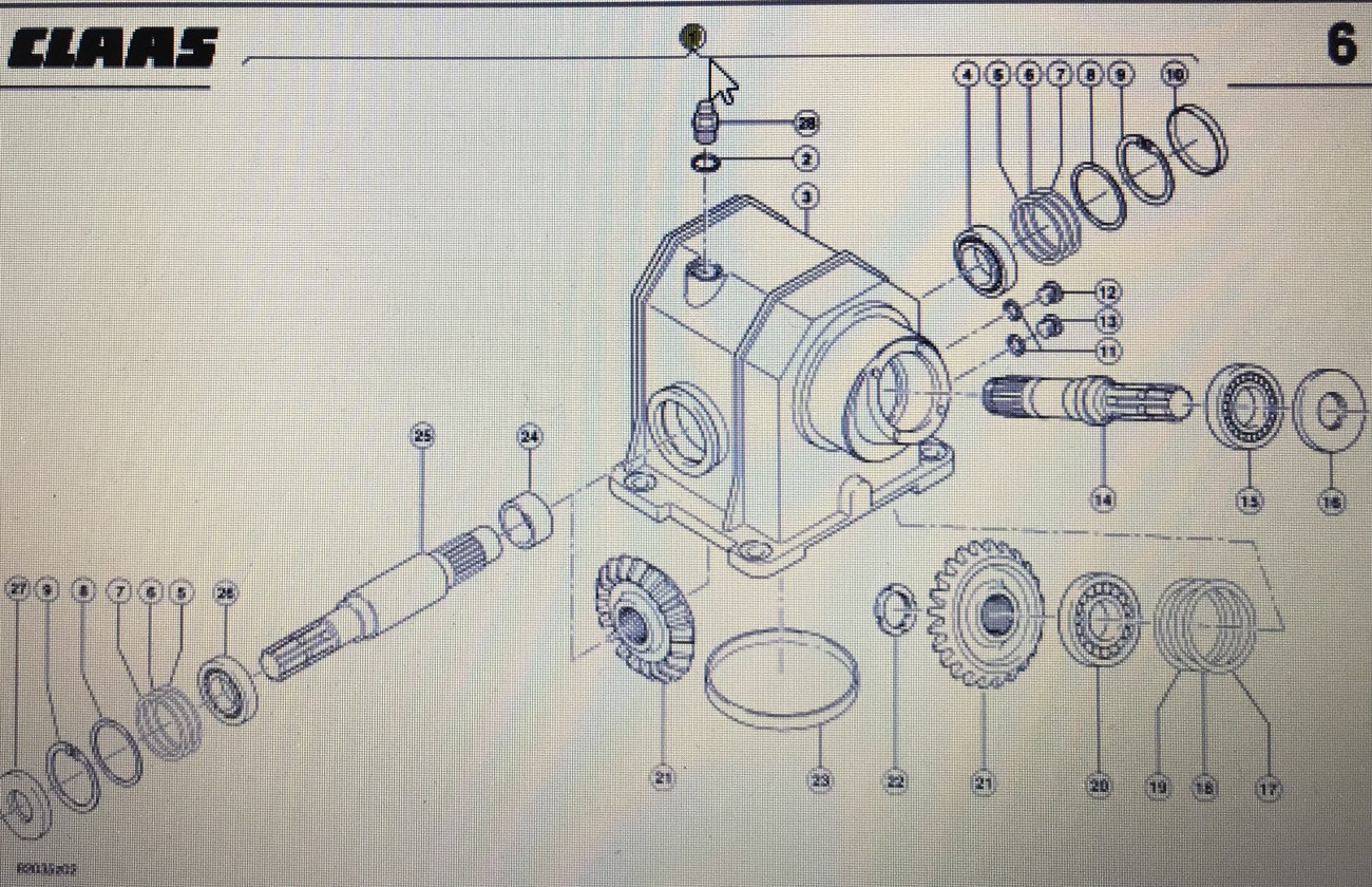 CLAAS 0009362661/CLAASprzekładnia kątowa/CLAAS