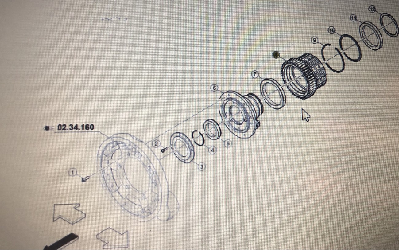 CLAAS 60 0503 163 7/Claas piasta przekładni/Claas Arion 640 430-410 500 540-510
