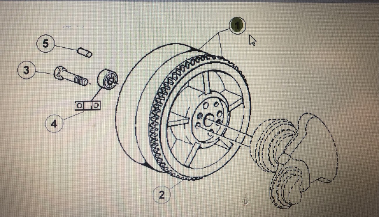 CLAAS 77 0005 375 1/Celtis-koło zamachowe silnika/Celtis 456 Farming 456-426 Cergos 355-335