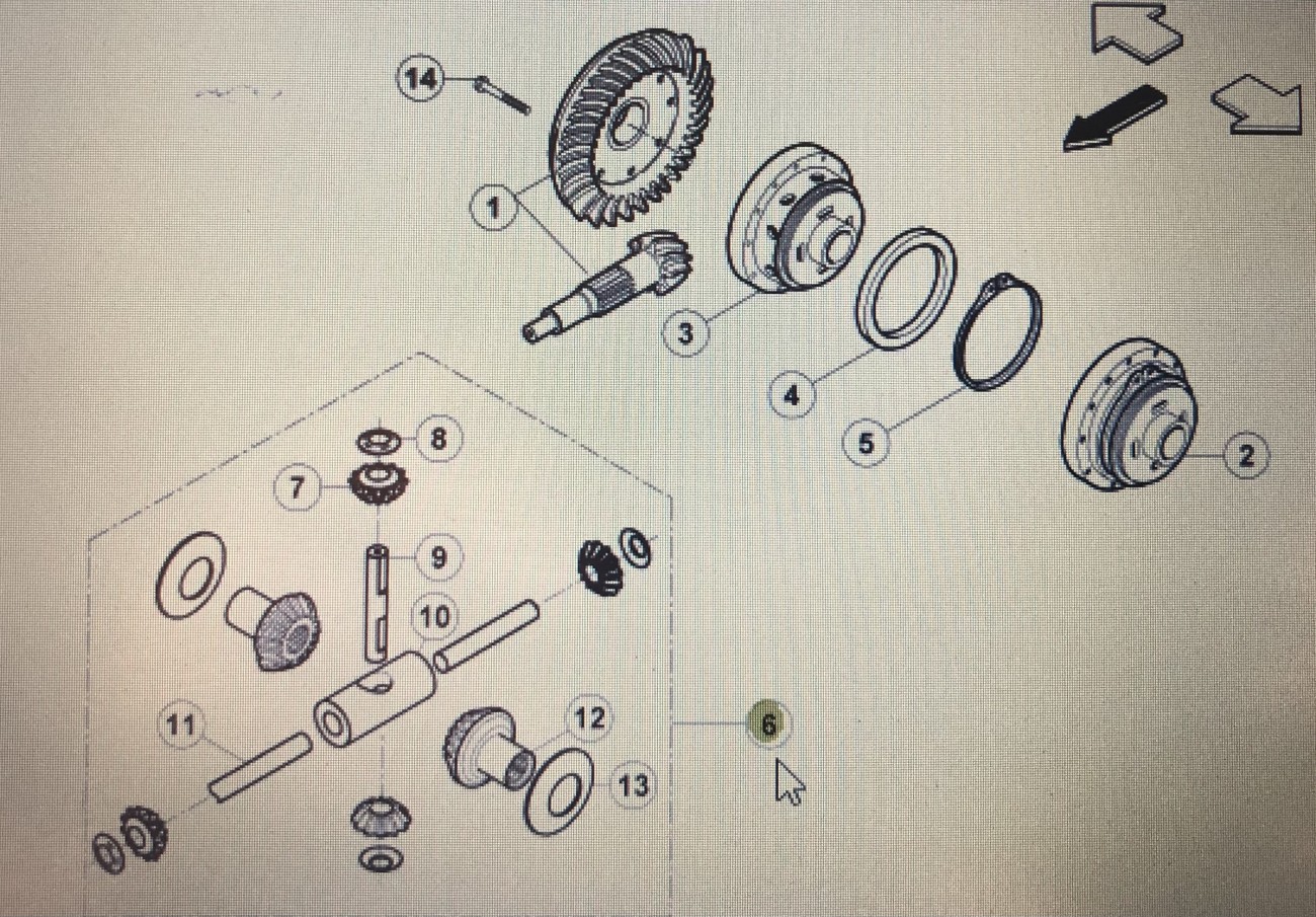 CLAAS 77 1113 230 0/Claas Celtis-mechanizm róźnicowy/Celtis 456 Axos 340-310 Ergos 466-436