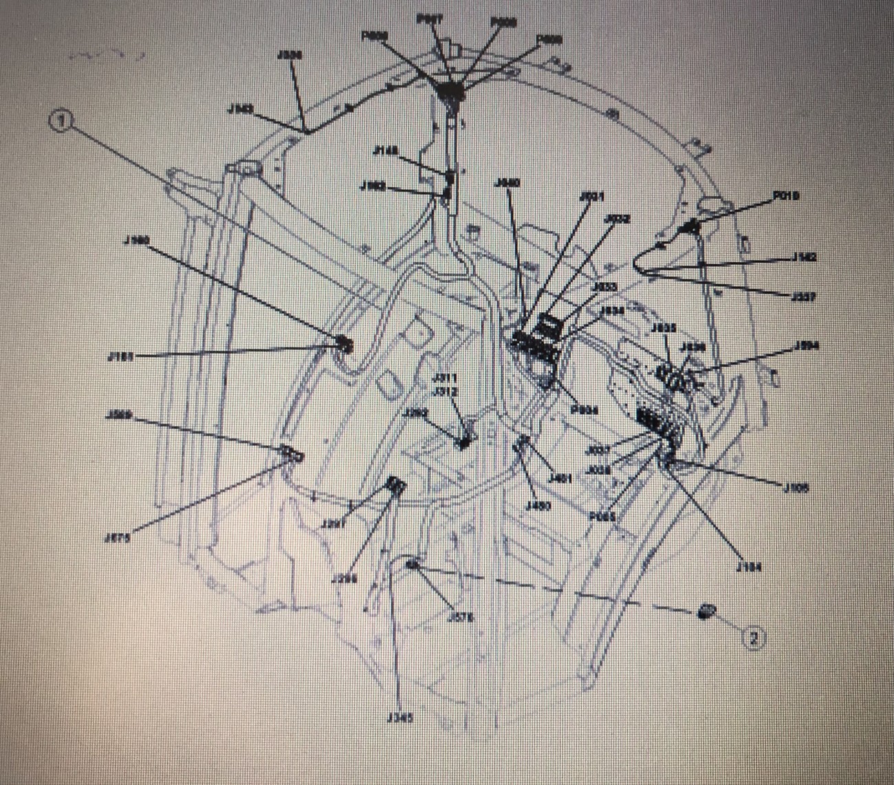 CLAAS ARION 640 WIĄZKI KABLI-KABINA