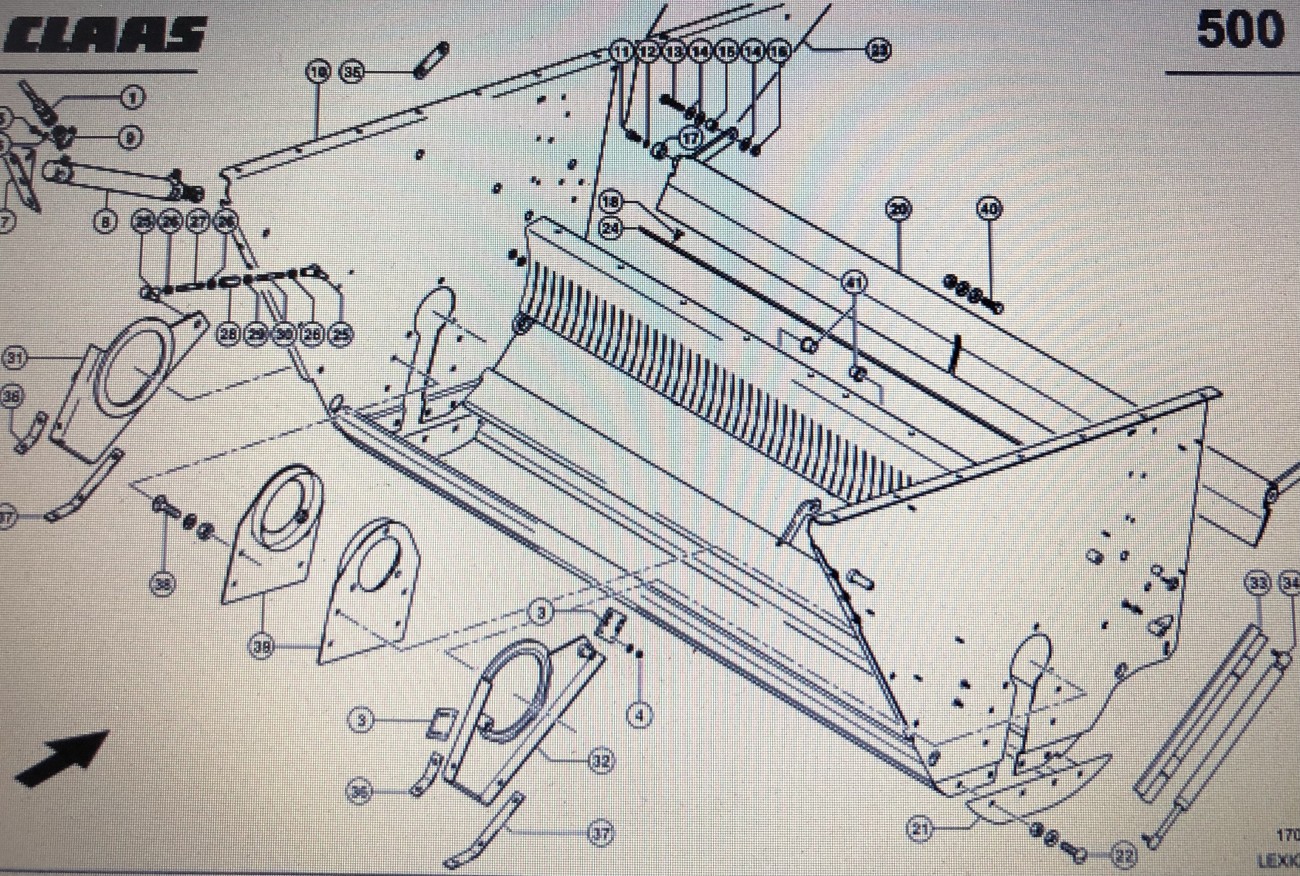 CLAAS LEXION 580 OBUDOWA SIECZKARNI