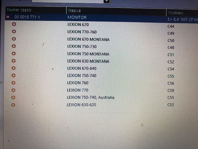 Claas lexion cebis 00157711