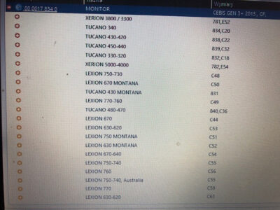 Claas lexion , claas xerion , claas Tucano , Cebis 00178340