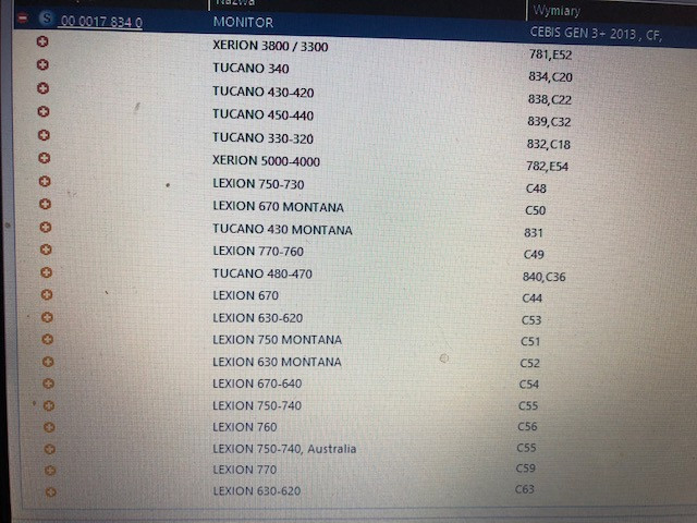 Claas lexion , claas xerion , claas Tucano , Cebis 00178340