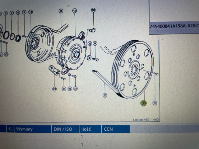 Claas Lexion przekładnia redukcyjna kompletna