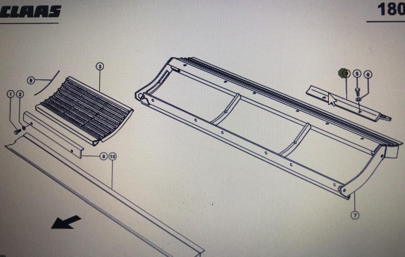 CLAAS Lexion segment klepiska/Claas Lexion 580 560-540 780-770 670-640