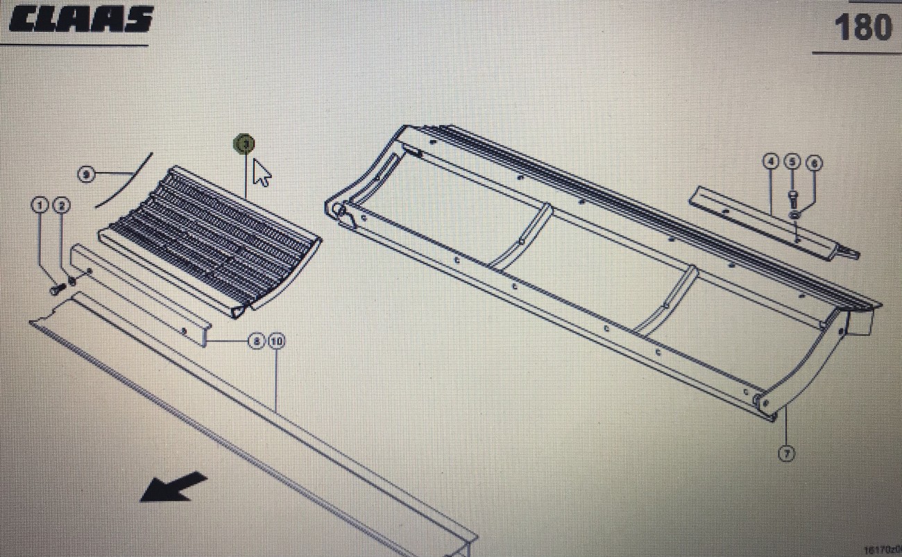 CLAAS Lexion segment klepiska/Claas Lexion 580 560-540 780-770 670-640