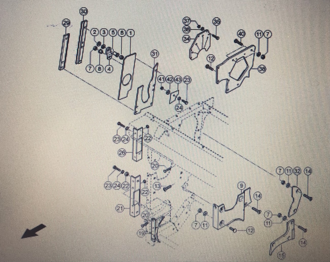 CLAAS-obudowa zespołu wciągania/Claas Jaguar 880-830