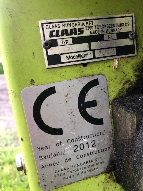 Claas Vario V900 heder 2012r.