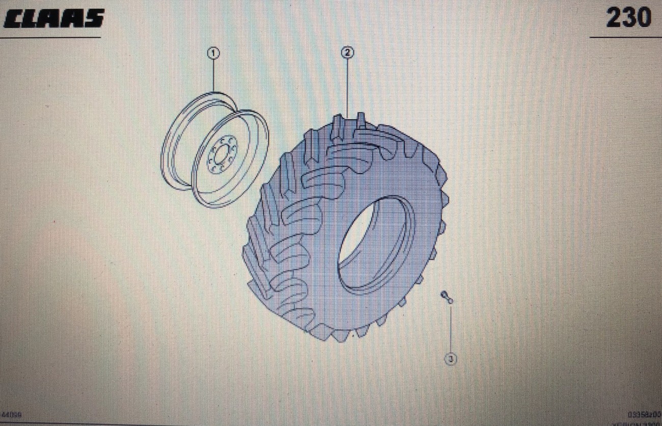 CLAAS XERION 3300 KOŁO/OPONA