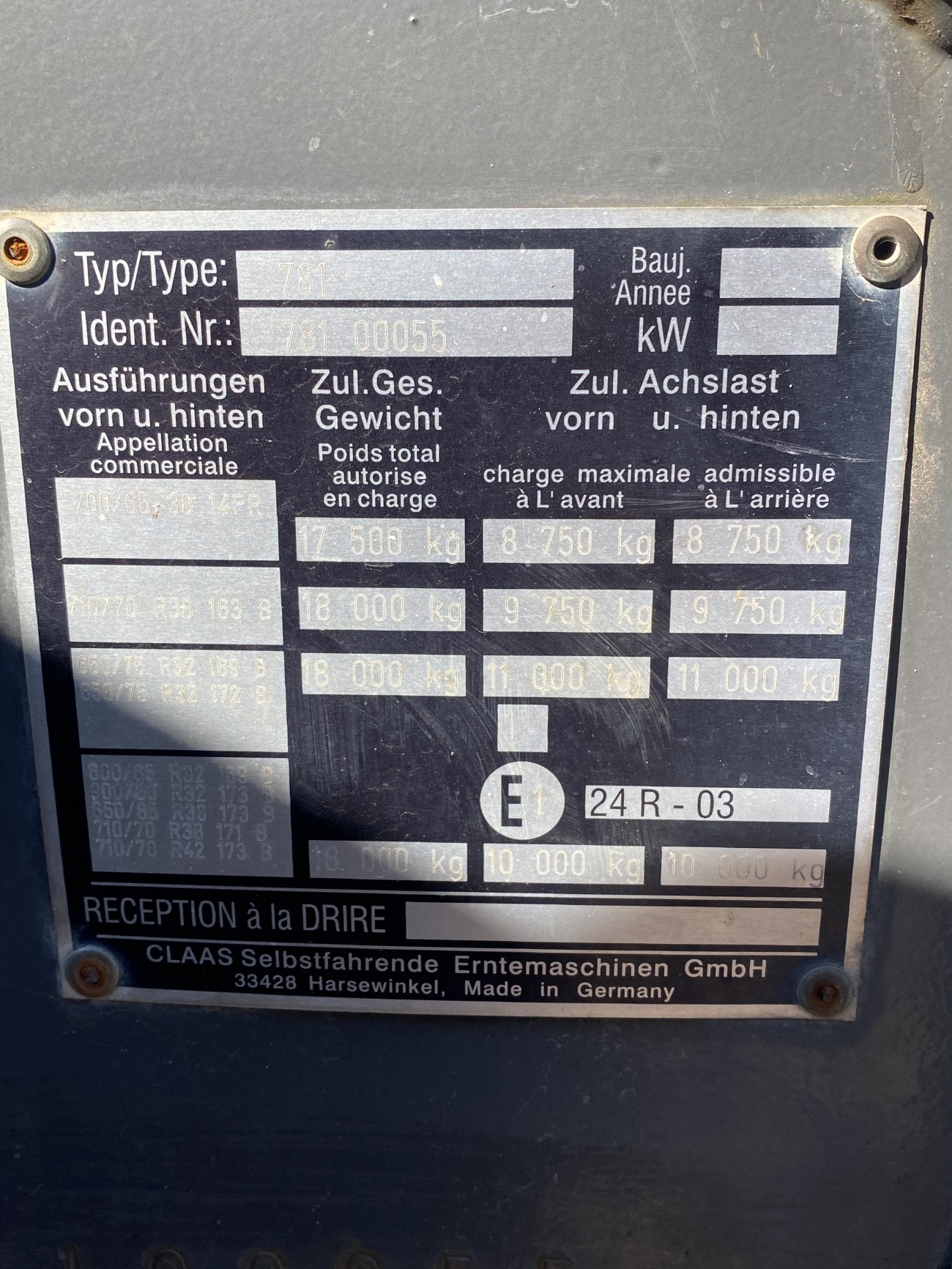 Claas Xerion 3300 Trac - Obciąźniki