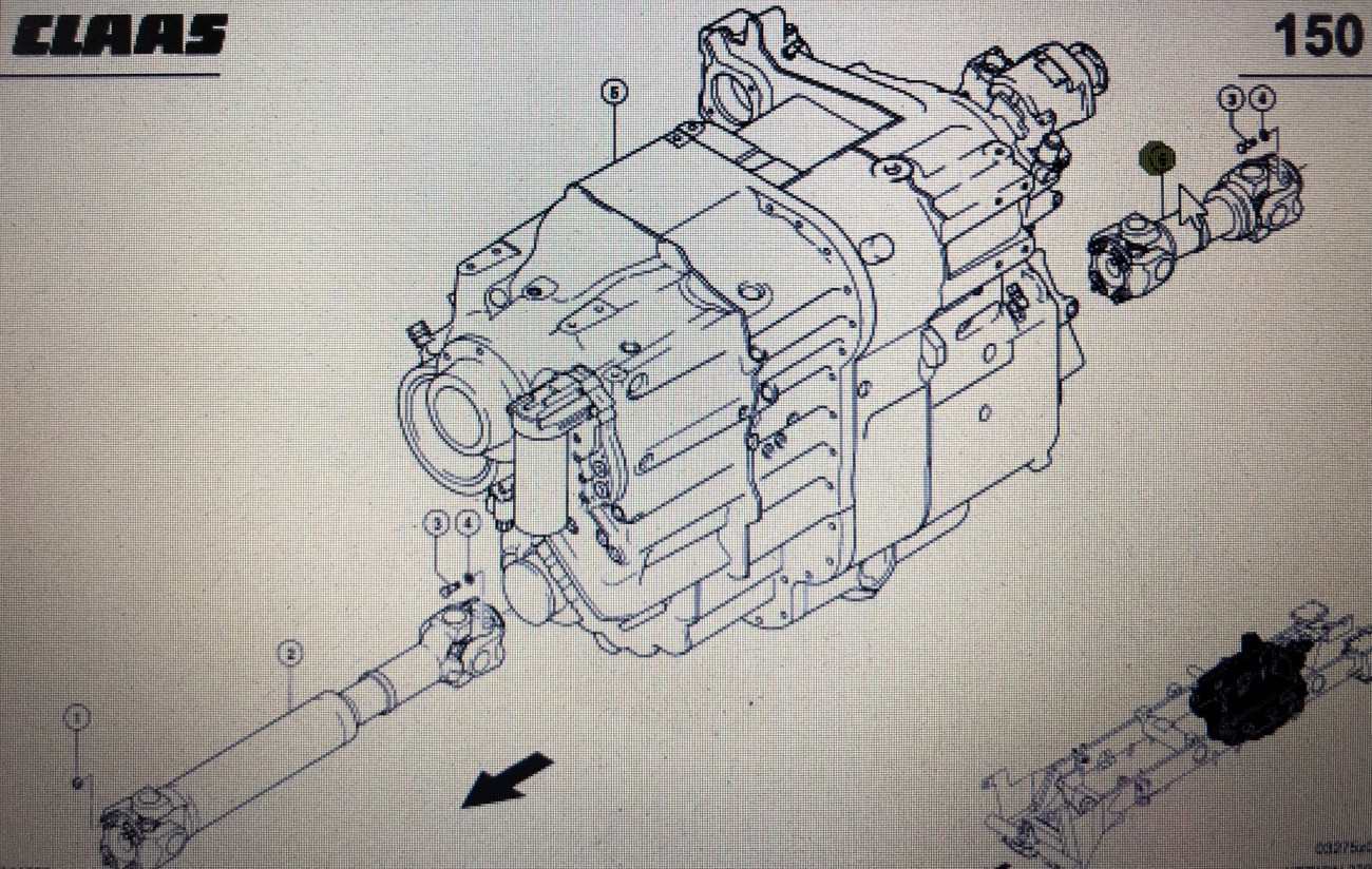 CLASS 00 0596 218 0/Claas Xerion 3300 wałek przegubowy