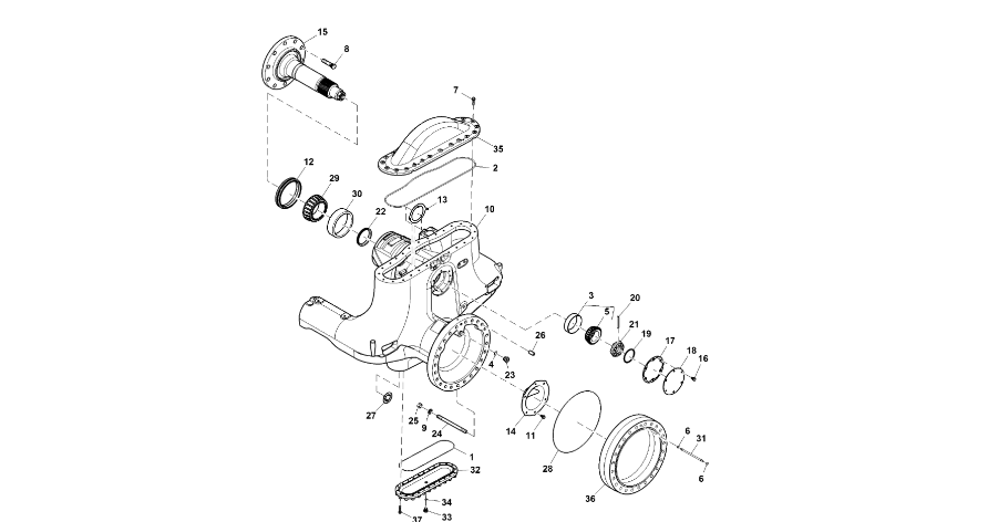 John Deere 9470RX - Podkładka dystansowa R553514 (Oś przednia i tylnia)