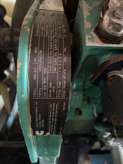 Cummins 8.3 L case 1660-1680