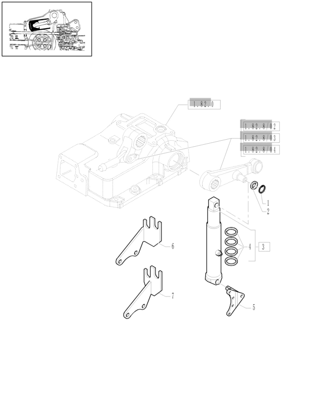 New Holland T6010 T6090 T6070 Wspornik 5191009