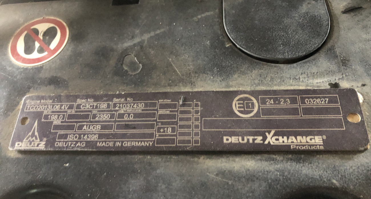 DEUTZ-silnik TCD 2013 LO6 4V- na części bądż w całości