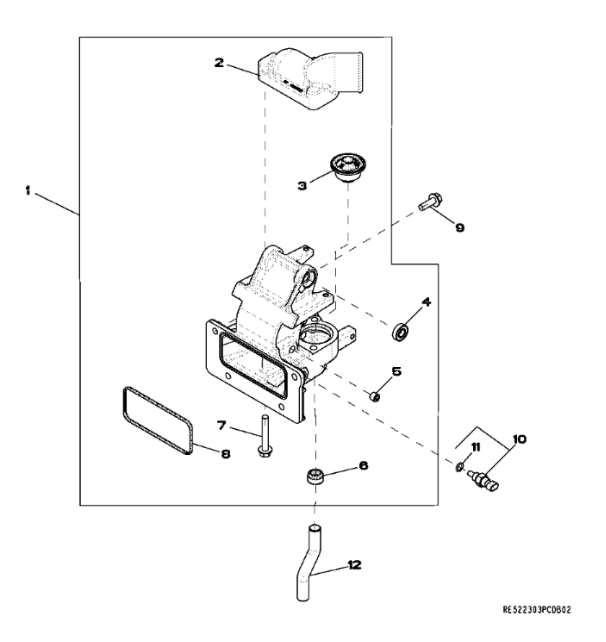 DZ101703 John Deere 8345R - Obudowa