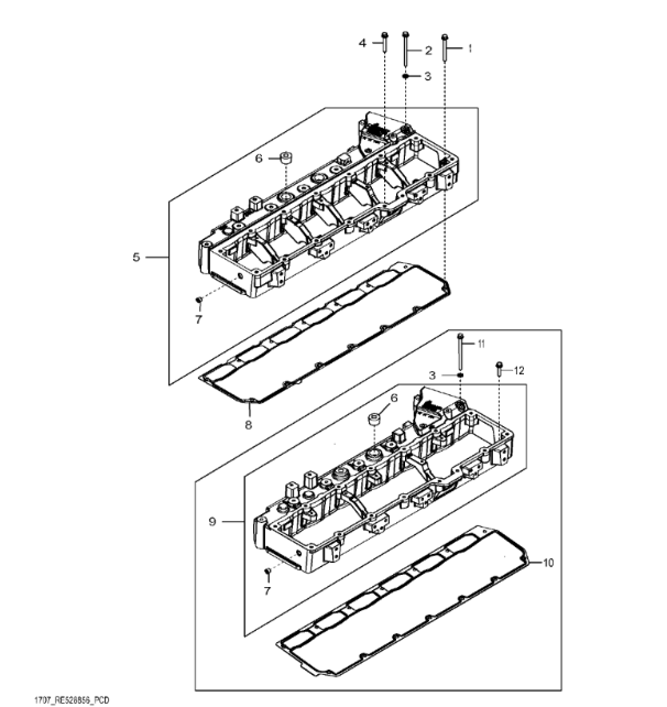 DZ106793 John Deere 8345R - Kolektor wlotowy