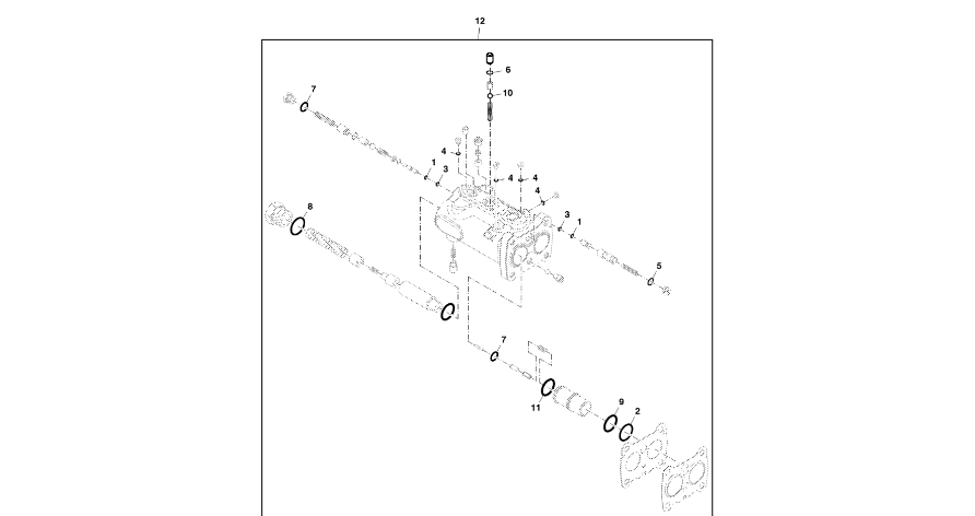 John Deere 9470RX - Zestaw uszczelnienia RE344610 (Hamulec)