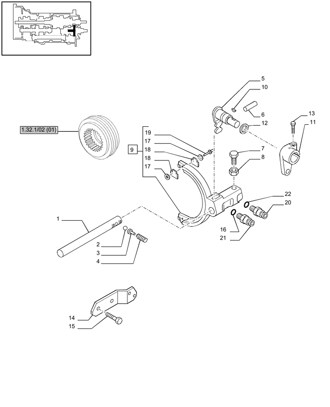 New Holland T6010 Widełki 87603966