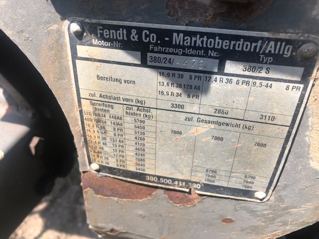 Fendt 380 GTA - Ładowacz Czołowy